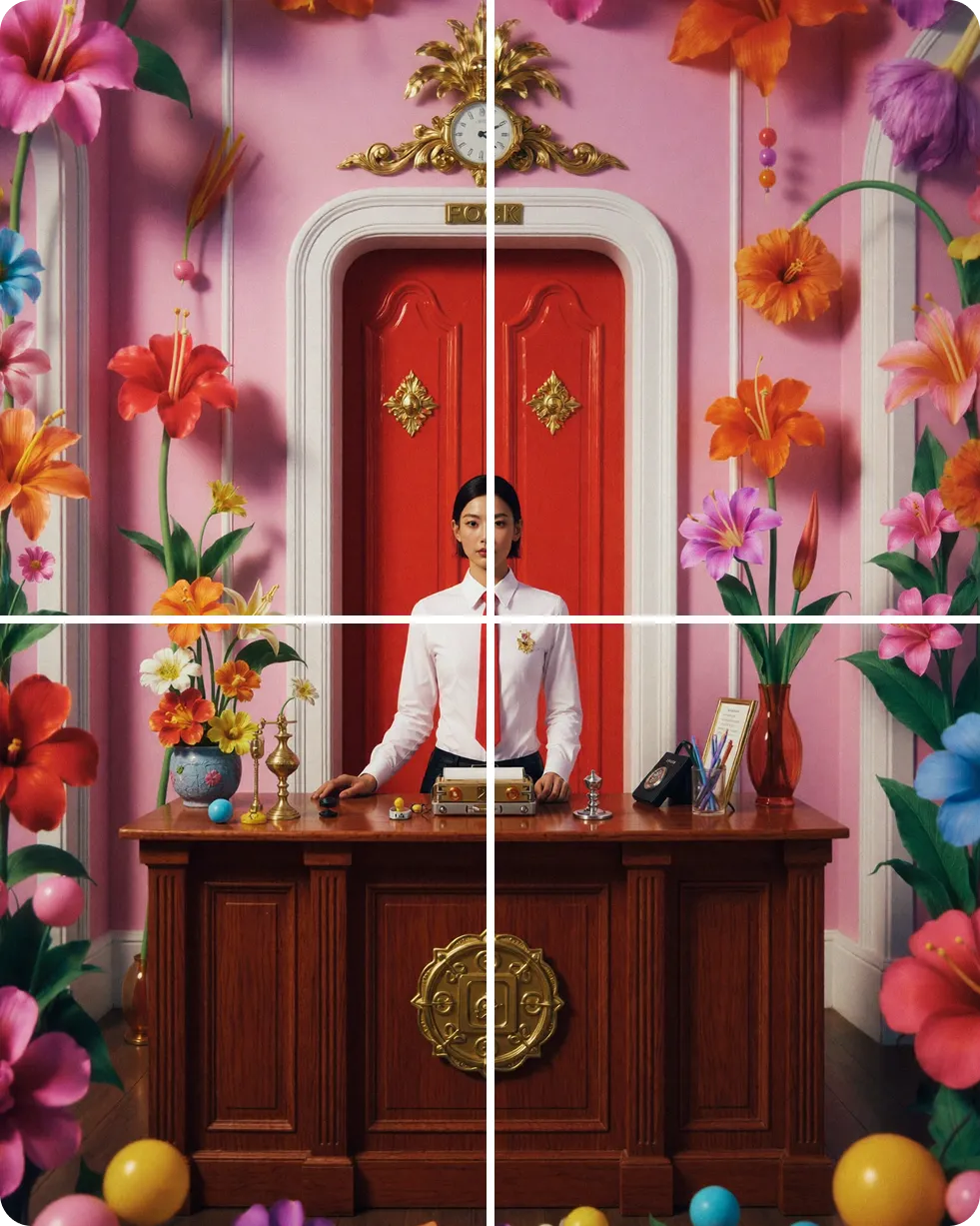 2. Center Composition — 예시 프롬프트