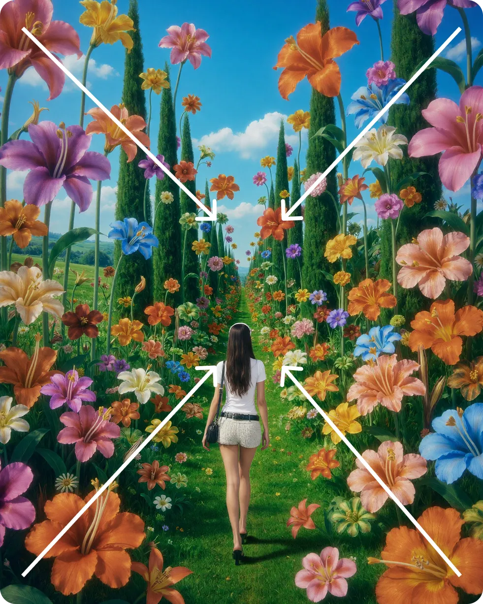 3. Leading Lines — 예시 프롬프트